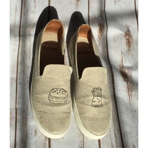 Soludos Fast Food 🍔🍟 Embroidered Slip Ons